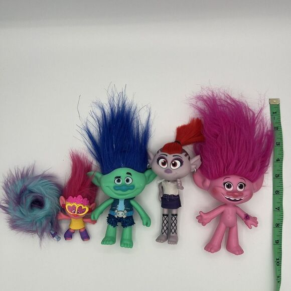 DreamWorks Trolls Mixed Figures & Bracelet Lot Of 5 Poppy Styling Barb - Picture 1 of 8